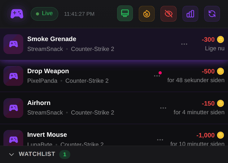 ControlPlay OBS Dock: live-feed, refusioner, timeouts og hjælp til seerne