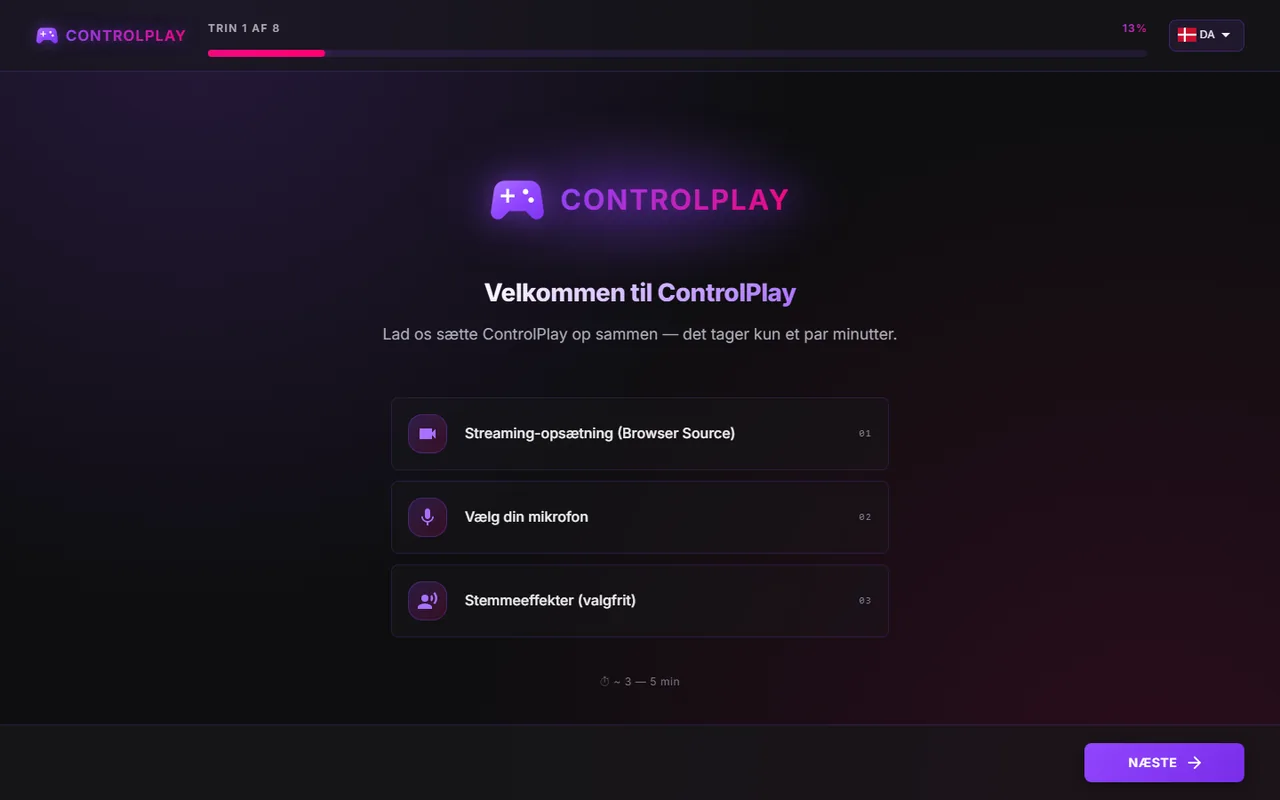 ControlPlay til Twitch: Sådan sætter du det op fra første start til første stream
