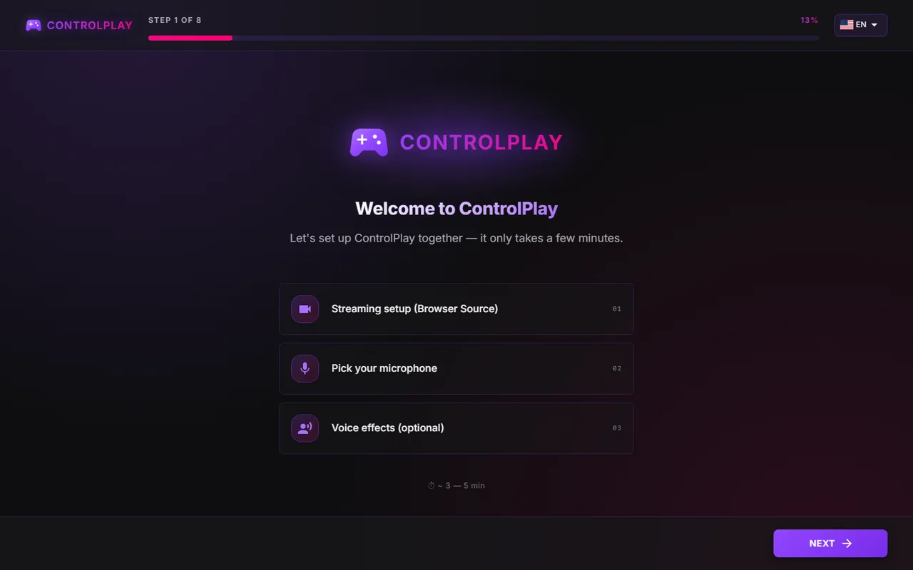 ControlPlay Setup for Twitch: From First Start to Your First Stream