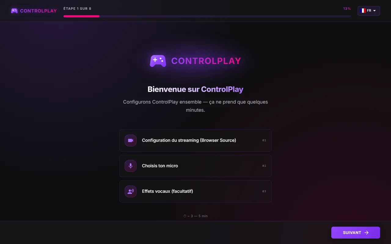 Installer ControlPlay sur Twitch : du premier lancement à ton premier stream